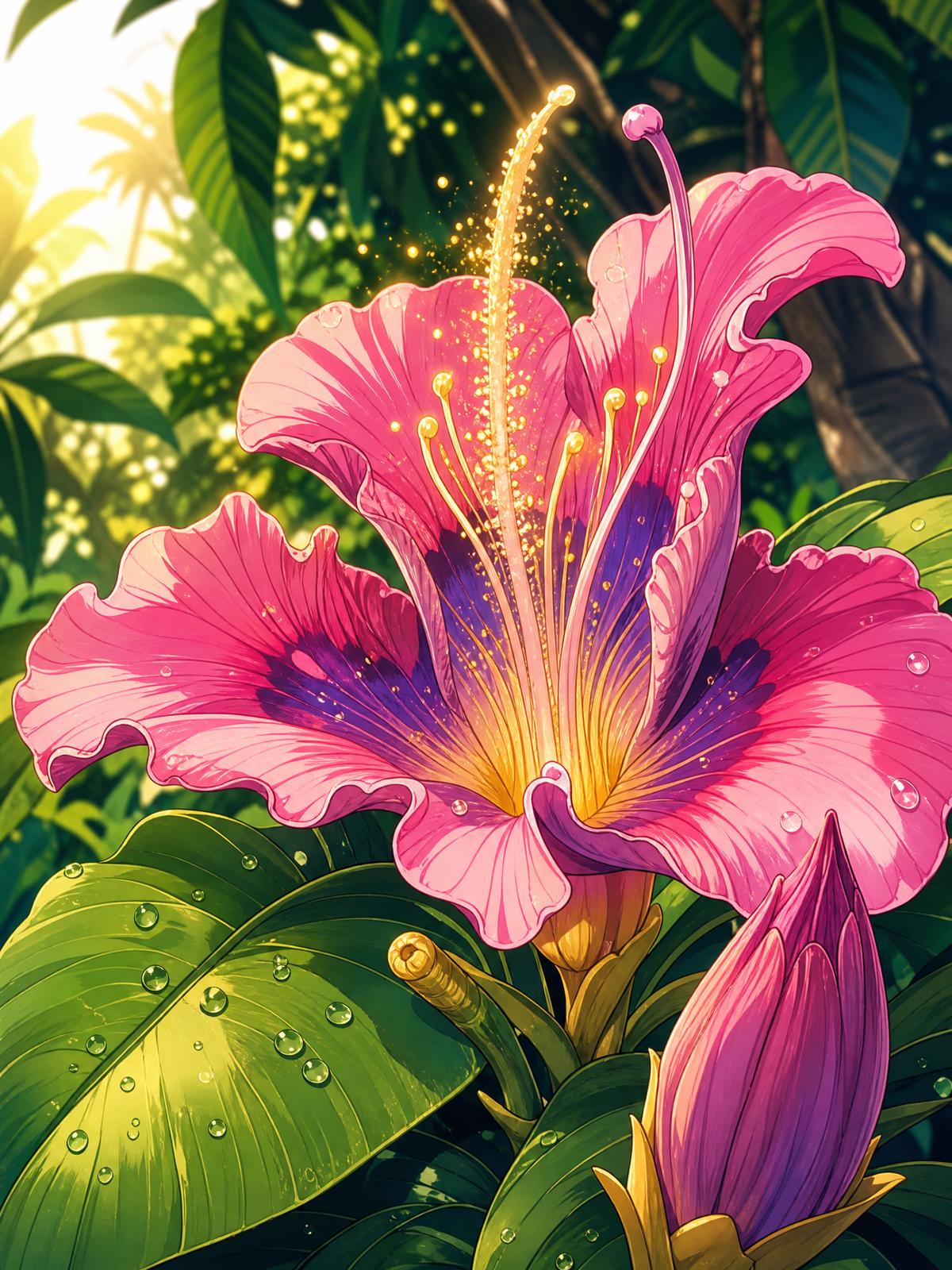萝莉岛【萝莉岛植物视频】热带雨林珍稀兰花完整开花视频教程